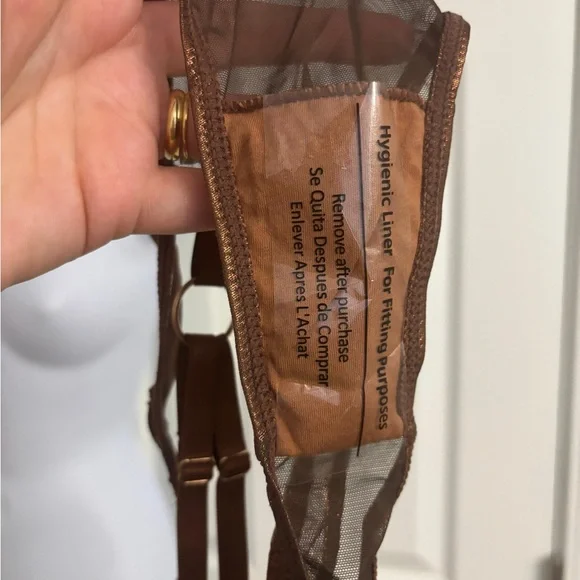 Dollskill Forplay brown metallic two pieces lingerie set - Picture 6 of 10